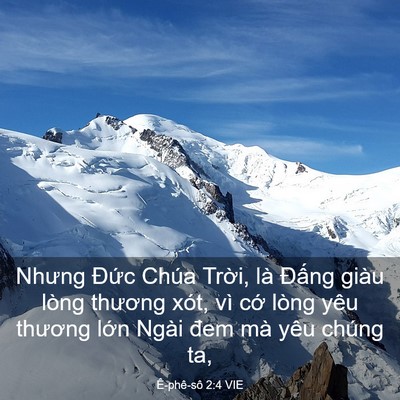 Picture 03 - Ê-phê-sô 2:4 VIE - Nhưng Đức Chúa Trời, là Đấng giàu - Bible Verse Picture