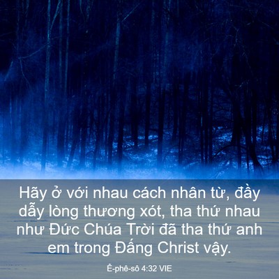 Picture 03 - Ê-phê-sô 4:32 VIE - Hãy ở với nhau cách nhân từ, đầy - Bible Verse Picture