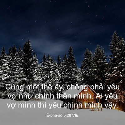 Picture 03 - Ê-phê-sô 5:28 VIE - Cũng một thể ấy, chồng phải yêu vợ - Bible Verse Picture