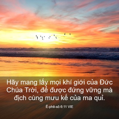 Picture 03 - Ê-phê-sô 6:11 VIE - Hãy mang lấy mọi khí giới của Đức - Bible Verse Picture