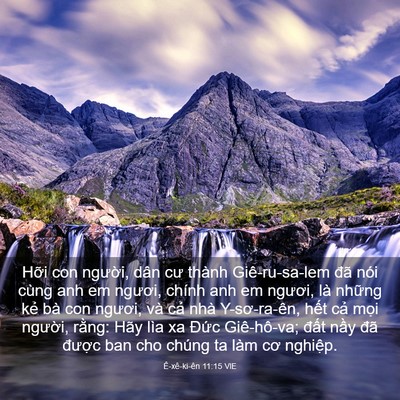 Picture 03 - Ê-xê-ki-ên 11:15 VIE - Hỡi con người, dân cư thành - Bible Verse Picture