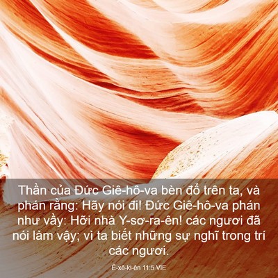 Picture 03 - Ê-xê-ki-ên 11:5 VIE - Thần của Đức Giê-hô-va bèn đổ trên - Bible Verse Picture