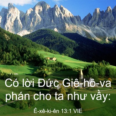 Picture 03 - Ê-xê-ki-ên 13:1 VIE - Có lời Đức Giê-hô-va phán cho ta như - Bible Verse Picture