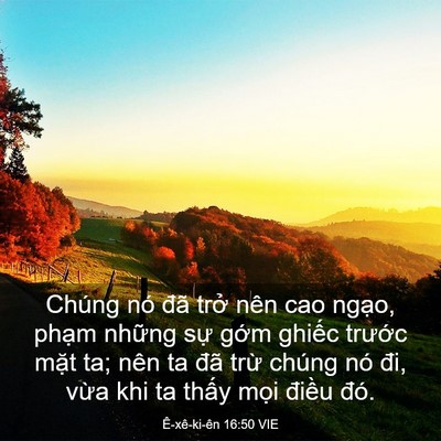 Picture 03 - Ê-xê-ki-ên 16:50 VIE - Chúng nó đã trở nên cao ngạo, phạm - Bible Verse Picture