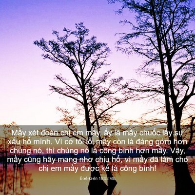 Picture 03 - Ê-xê-ki-ên 16:52 VIE - Mầy xét đoán chị em mầy, ấy là mầy - Bible Verse Picture