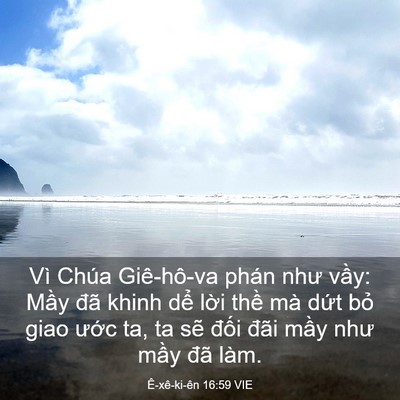 Picture 03 - Ê-xê-ki-ên 16:59 VIE - Vì Chúa Giê-hô-va phán như vầy: Mầy - Bible Verse Picture