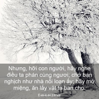 Picture 03 - Ê-xê-ki-ên 2:8 VIE - Nhưng, hỡi con người, hãy nghe điều ta - Bible Verse Picture