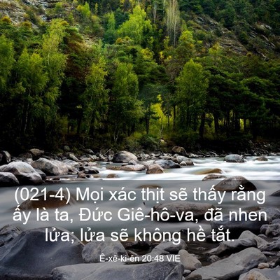 Picture 03 - Ê-xê-ki-ên 20:48 VIE - (021-4) Mọi xác thịt sẽ thấy rằng ấy - Bible Verse Picture