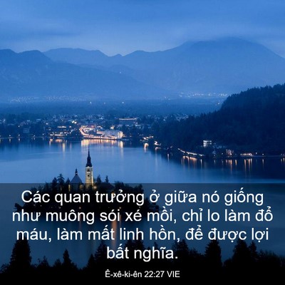 Picture 03 - Ê-xê-ki-ên 22:27 VIE - Các quan trưởng ở giữa nó giống như - Bible Verse Picture
