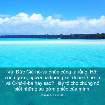 Picture 03 - Ê-xê-ki-ên 23:36 VIE - Vả, Đức Giê-hô-va phán cùng ta rằng: - Bible Verse Picture