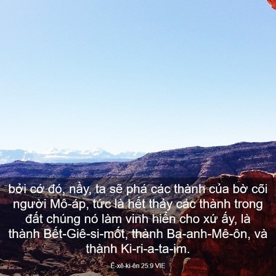 Picture 03 - Ê-xê-ki-ên 25:9 VIE - bởi cớ đó, nầy, ta sẽ phá các thành - Bible Verse Picture