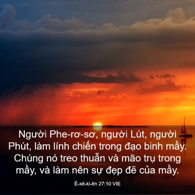 Picture 03 - Ê-xê-ki-ên 27:10 VIE - Người Phe-rơ-sơ, người Lút, người - Bible Verse Picture