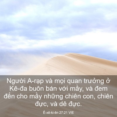 Picture 03 - Ê-xê-ki-ên 27:21 VIE - Người A-rạp và mọi quan trưởng ở - Bible Verse Picture