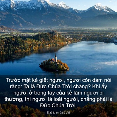 Picture 03 - Ê-xê-ki-ên 28:9 VIE - Trước mặt kẻ giết ngươi, ngươi còn - Bible Verse Picture