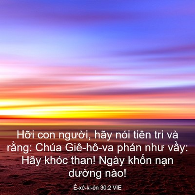 Picture 03 - Ê-xê-ki-ên 30:2 VIE - Hỡi con người, hãy nói tiên tri và - Bible Verse Picture