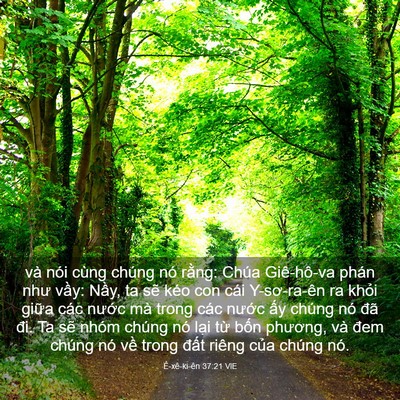Picture 03 - Ê-xê-ki-ên 37:21 VIE - và nói cùng chúng nó rằng: Chúa - Bible Verse Picture