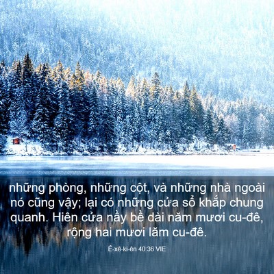 Picture 03 - Ê-xê-ki-ên 40:36 VIE - những phòng, những cột, và những nhà - Bible Verse Picture