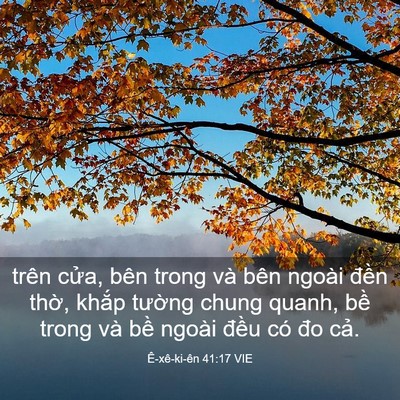 Picture 03 - Ê-xê-ki-ên 41:17 VIE - trên cửa, bên trong và bên ngoài đền - Bible Verse Picture