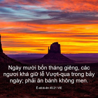 Picture 03 - Ê-xê-ki-ên 45:21 VIE - Ngày mười bốn tháng giêng, các ngươi - Bible Verse Picture