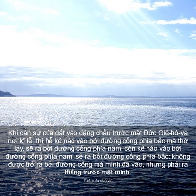 Picture 03 - Ê-xê-ki-ên 46:9 VIE - Khi dân sự của đất vào đặng chầu - Bible Verse Picture