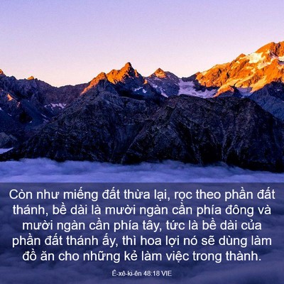 Picture 03 - Ê-xê-ki-ên 48:18 VIE - Còn như miếng đất thừa lại, rọc theo - Bible Verse Picture