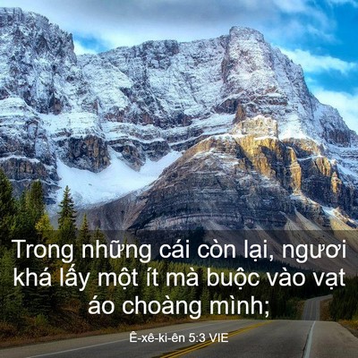 Picture 03 - Ê-xê-ki-ên 5:3 VIE - Trong những cái còn lại, ngươi khá lấy - Bible Verse Picture