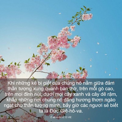 Picture 03 - Ê-xê-ki-ên 6:13 VIE - Khi những kẻ bị giết của chúng nó - Bible Verse Picture