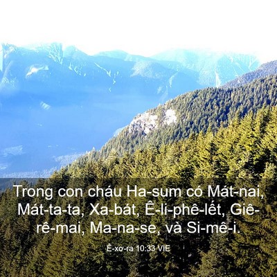Picture 03 - Ê-xơ-ra 10:33 VIE - Trong con cháu Ha-sum có Mát-nai, Mát-ta-ta, - Bible Verse Picture