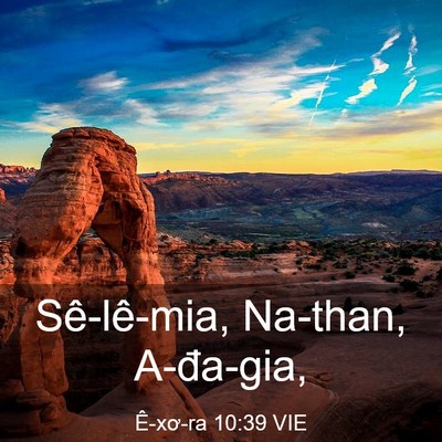 Picture 03 - Ê-xơ-ra 10:39 VIE - Sê-lê-mia, Na-than, - Bible Verse Picture