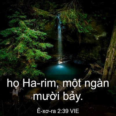 Picture 03 - Ê-xơ-ra 2:39 VIE - họ Ha-rim, một ngàn mười - Bible Verse Picture