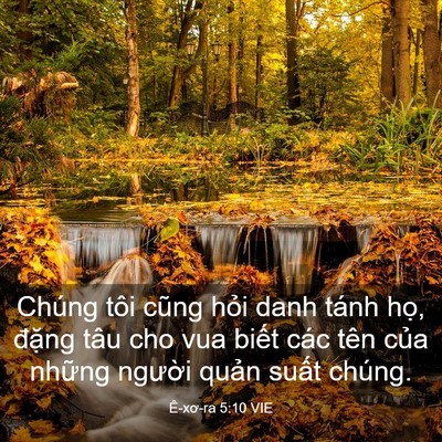 Picture 03 - Ê-xơ-ra 5:10 VIE - Chúng tôi cũng hỏi danh tánh họ, đặng - Bible Verse Picture