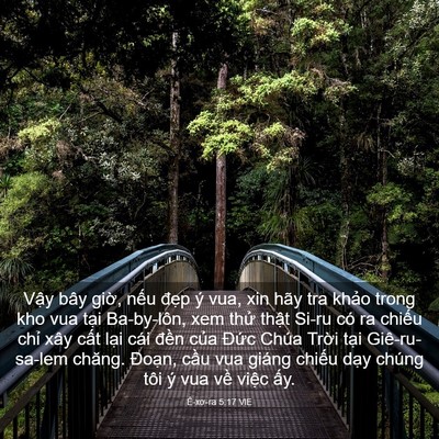 Picture 03 - Ê-xơ-ra 5:17 VIE - Vậy bây giờ, nếu đẹp ý vua, xin hãy - Bible Verse Picture