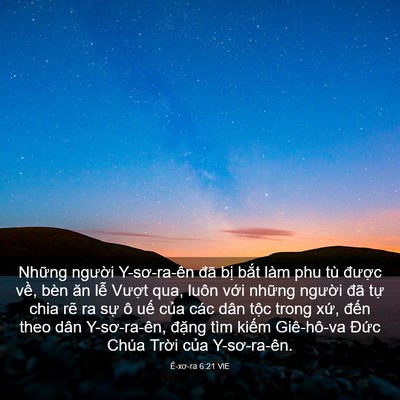 Picture 03 - Ê-xơ-ra 6:21 VIE - Những người Y-sơ-ra-ên đã bị bắt - Bible Verse Picture