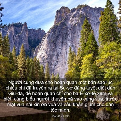 Picture 03 - Ê-xơ-tê 4:8 VIE - Người cũng đưa cho hoạn quan một bản - Bible Verse Picture