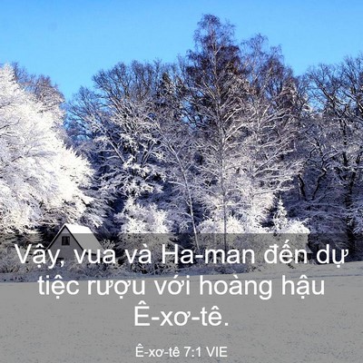 Picture 03 - Ê-xơ-tê 7:1 VIE - Vậy, vua và Ha-man đến dự tiệc rượu - Bible Verse Picture