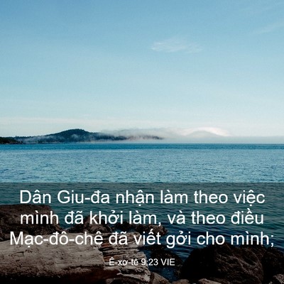 Picture 03 - Ê-xơ-tê 9:23 VIE - Dân Giu-đa nhận làm theo việc mình đã - Bible Verse Picture