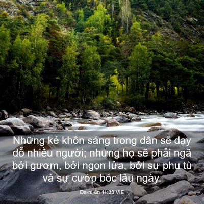 Picture 03 - Ða-ni-ên 11:33 VIE - Những kẻ khôn sáng trong dân sẽ dạy - Bible Verse Picture