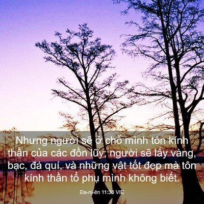 Picture 03 - Ða-ni-ên 11:38 VIE - Nhưng người sẽ ở chỗ mình tôn kính - Bible Verse Picture