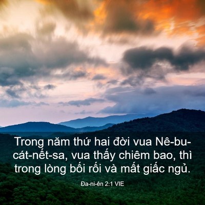Picture 03 - Ða-ni-ên 2:1 VIE - Trong năm thứ hai đời vua - Bible Verse Picture