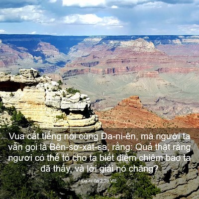 Picture 03 - Ða-ni-ên 2:26 VIE - Vua cất tiếng nói cùng Đa-ni-ên, mà - Bible Verse Picture