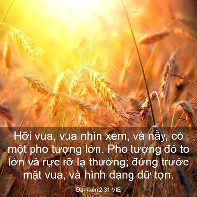 Picture 03 - Ða-ni-ên 2:31 VIE - Hỡi vua, vua nhìn xem, và nầy, có một - Bible Verse Picture