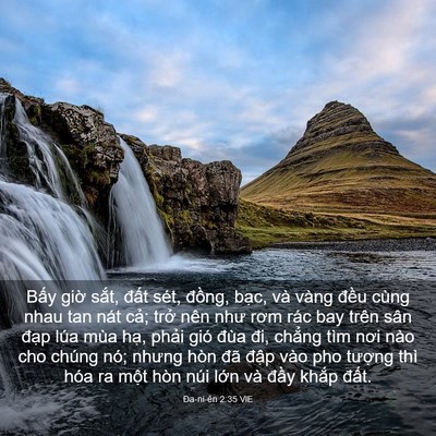 Picture 03 - Ða-ni-ên 2:35 VIE - Bấy giờ sắt, đất sét, đồng, bạc, - Bible Verse Picture