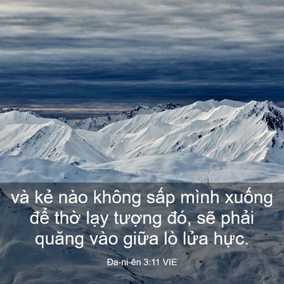 Picture 03 - Ða-ni-ên 3:11 VIE - và kẻ nào không sấp mình xuống để - Bible Verse Picture