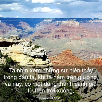 Picture 03 - Ða-ni-ên 4:13 VIE - Ta nhìn xem những sự hiện thấy trong - Bible Verse Picture