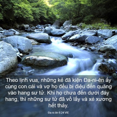 Picture 03 - Ða-ni-ên 6:24 VIE - Theo lịnh vua, những kẻ đã kiện - Bible Verse Picture