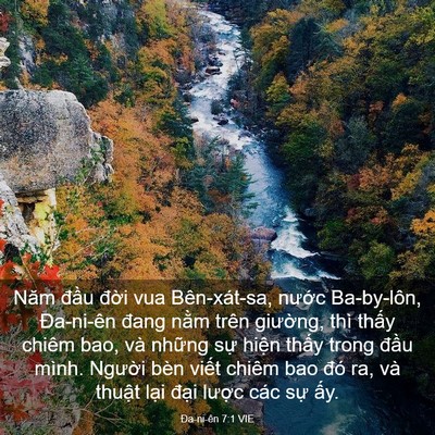 Picture 03 - Ða-ni-ên 7:1 VIE - Năm đầu đời vua Bên-xát-sa, nước - Bible Verse Picture