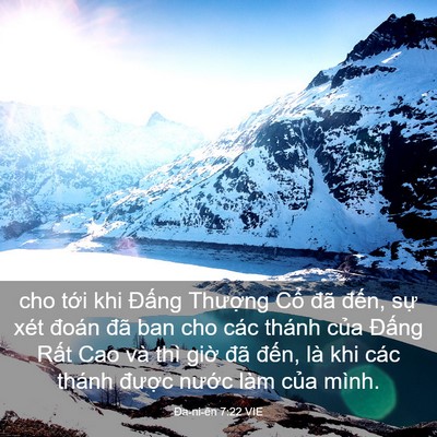 Picture 03 - Ða-ni-ên 7:22 VIE - cho tới khi Đấng Thượng Cổ đã đến, - Bible Verse Picture