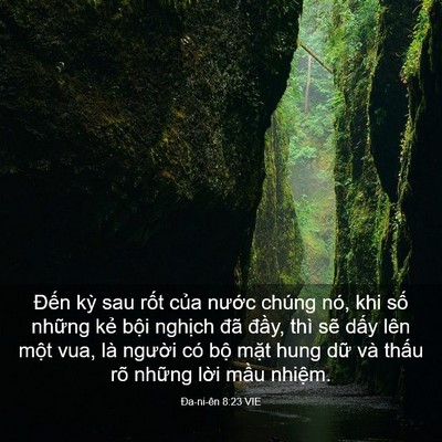 Picture 03 - Ða-ni-ên 8:23 VIE - Đến kỳ sau rốt của nước chúng nó, - Bible Verse Picture
