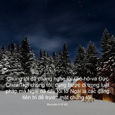 Picture 03 - Ða-ni-ên 9:10 VIE - Chúng tôi đã chẳng nghe lời Giê-hô-va - Bible Verse Picture