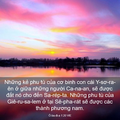 Picture 03 - Ô-ba-đi-a 1:20 VIE - Những kẻ phu tù của cơ binh con cái - Bible Verse Picture